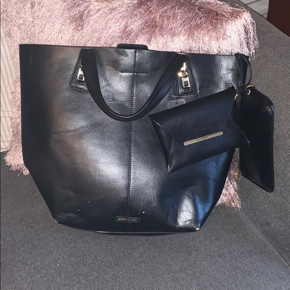 Black Leather Tote